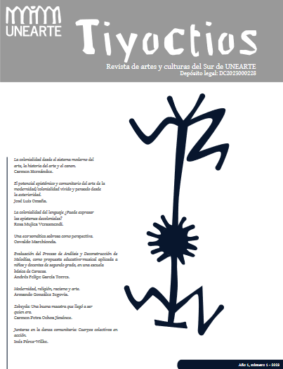 Tiyoctios No 01. Revista de artes y culturas del Sur de la UNEARTE